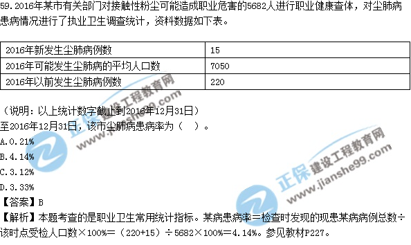 2017安全工程师《生产管理知识》试题答案及解析单选51-60