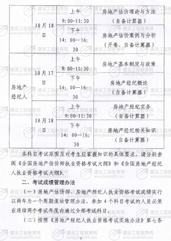 黑龙江2009年房地产估价师考试报名时间为6月10日至30日