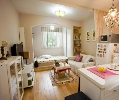 51平米田园风格小家