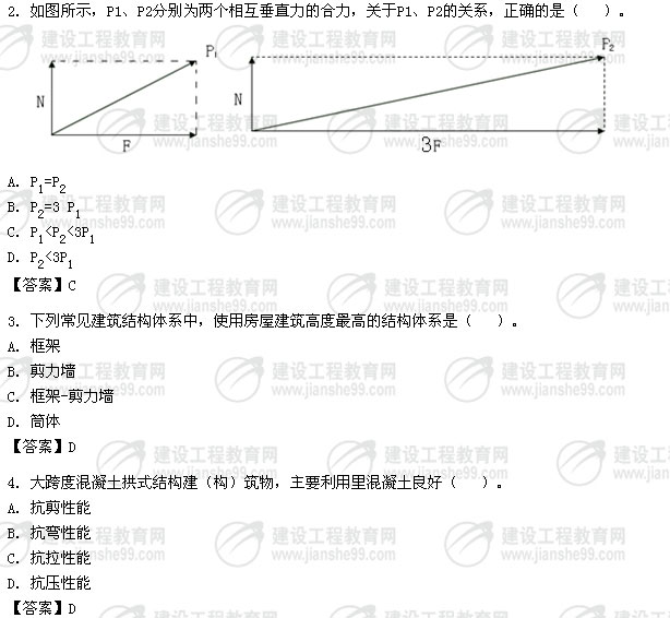 0年度全国一级建造师《建筑工程》考试试卷及