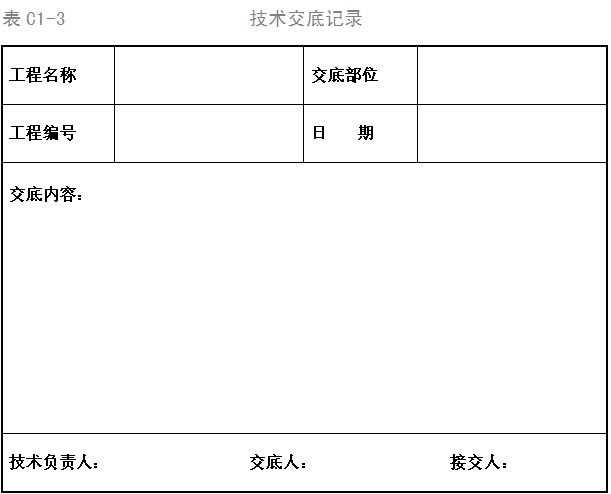 河北表格技术交底模板技术交底_建设工程教育