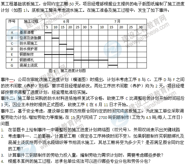 一建建设工程实务真题