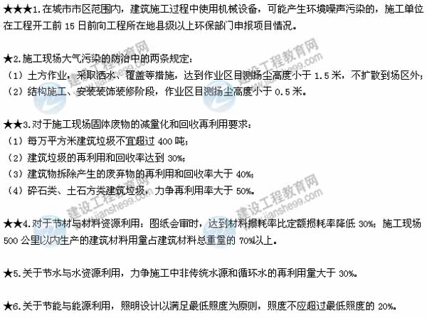 2015年二建法规数字考点总结第五章
