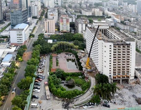 “服役”不到30年:福州标志性建筑温泉大饭店开拆_建设工程教育网