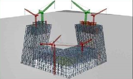 CCTV新总部大楼钢结构安装施工顺序
