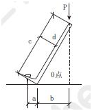 某构件受力简图如图，则点O的力矩Mo为（　）。