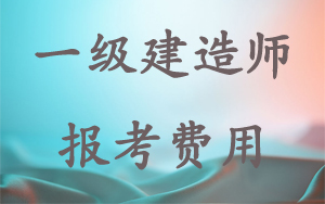 一级建造师报名费用