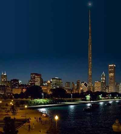 的九大超级摩天大楼,这些建筑有芝加哥螺旋塔,世界之都日耳曼尼亚