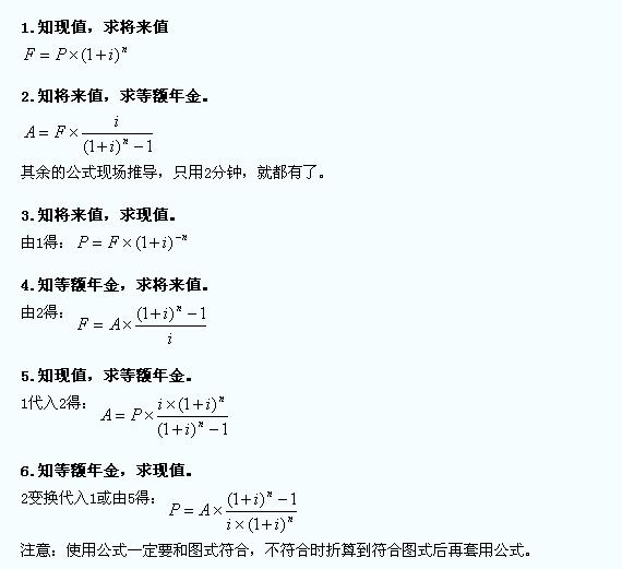 一级建造师工程经济利息公式