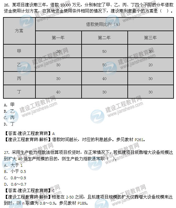 2014年咨询工程师《项目决策分析与评价》选择20-28题