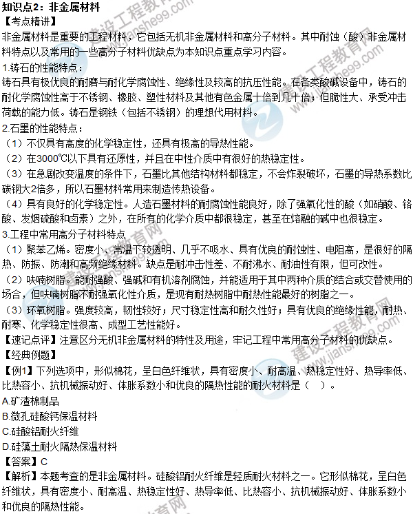 2016年造价工程师考试《安装计量》高频考点汇编