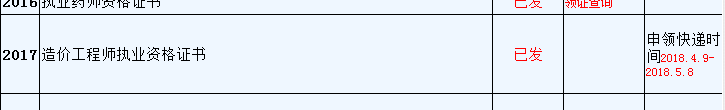 2017年浙江造价工程师证书4月9日开始办理