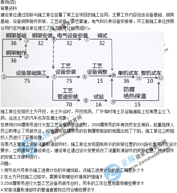 2018年二建《机电工程管理与实务》试题及答案解析