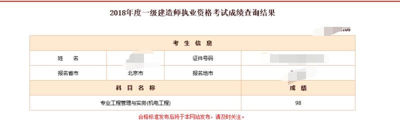 2018年一级建造师考试通过情况