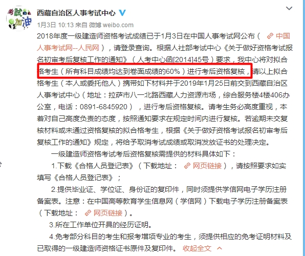 一建合格分数线