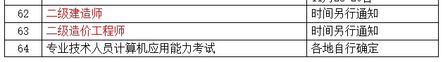 淮南二级建造师考试时间