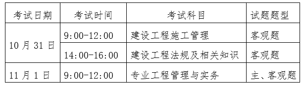 山东二级建造师考试安排