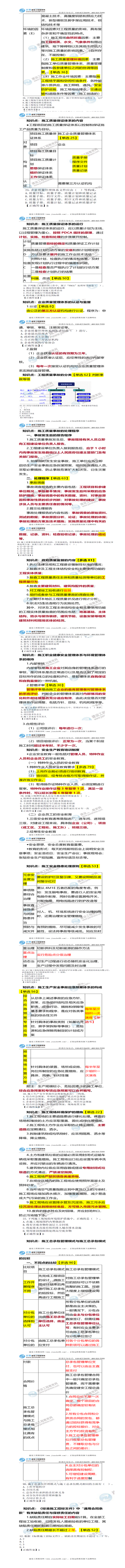 2020年二建《管理》考后总结-3