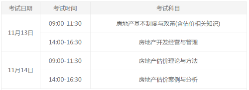 考试时间