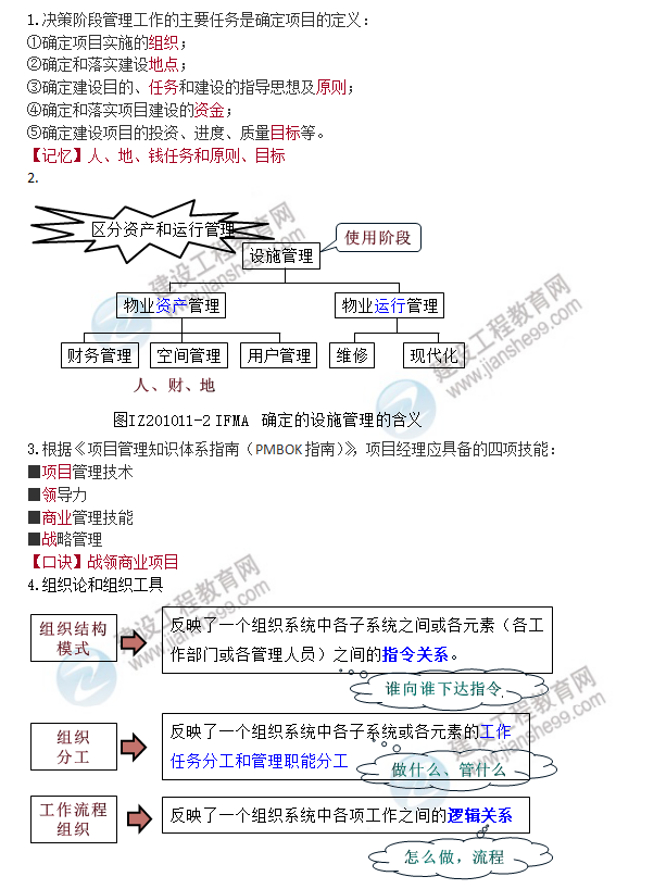 一建管理口诀