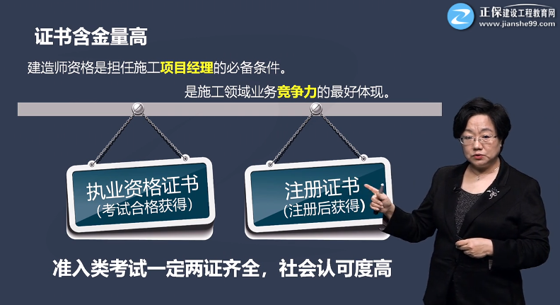 一建证书含金量