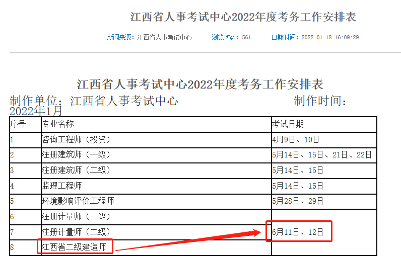 2022年江西二级建造师6月考试，考试包含哪些科目？