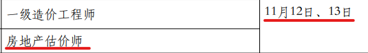 房估考试时间 房估考试时间