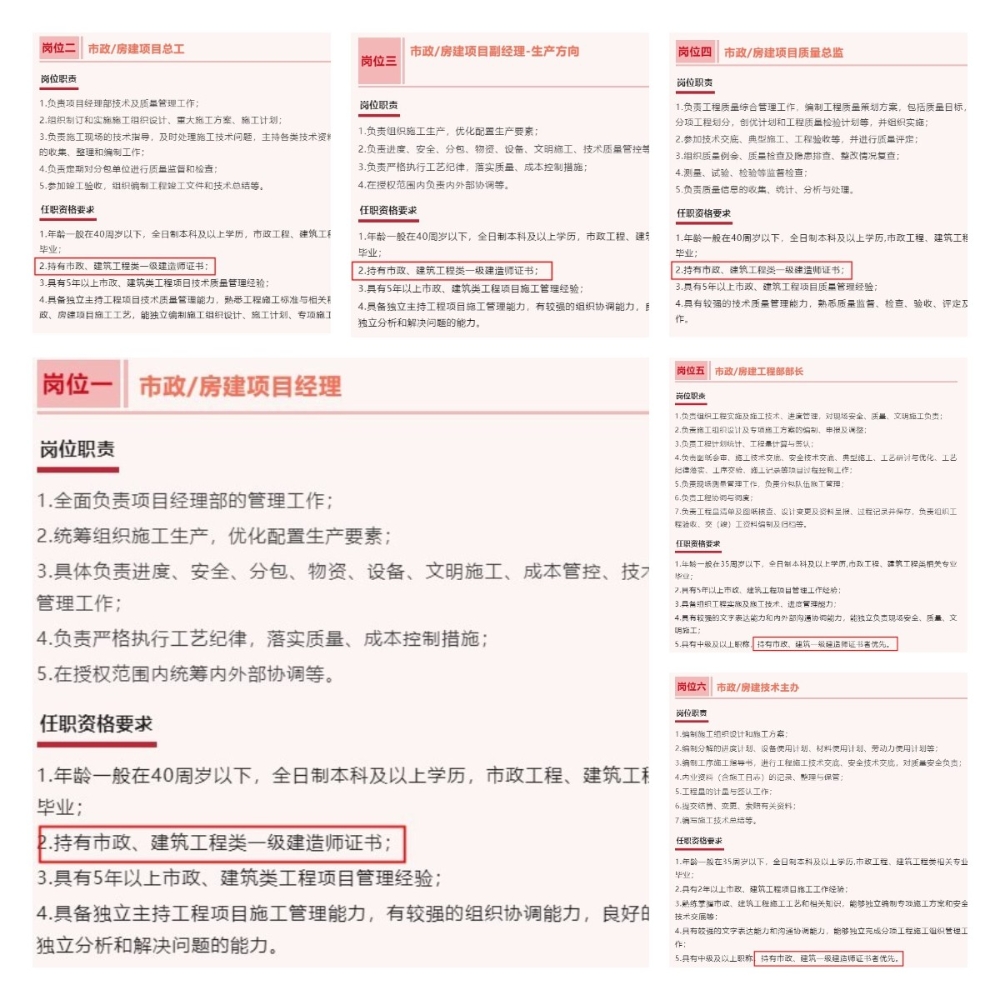 一建证书——成为建工类企业高管的敲门砖