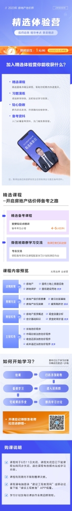 2023年房地产估价师精选体验营开班 限时1元体验