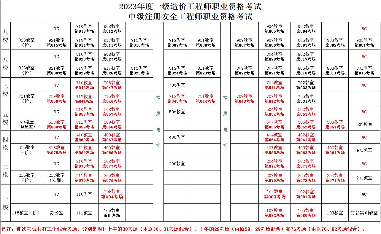 考场分布图