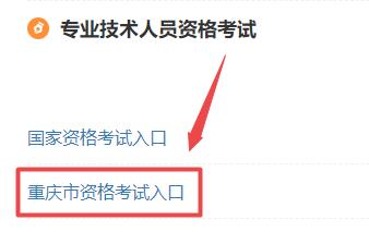 重庆市资格考试入口