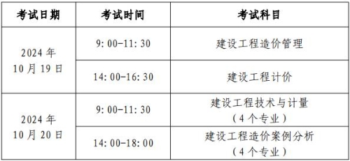 考试安排