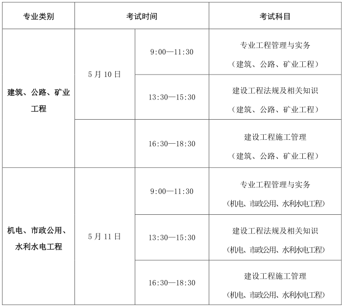 考试时间