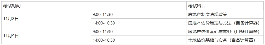 考试时间及注意事项 考试时间及注意事项